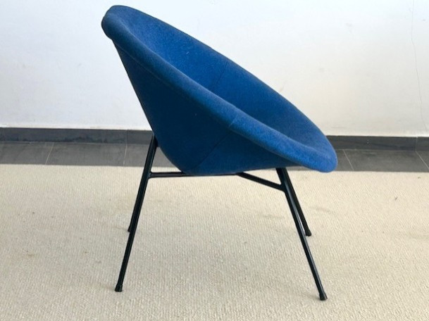 Paire de fauteuils design de Claude Vassal circa 1950 ( periode Guariche - Paulin - Mategot...)-photo-4