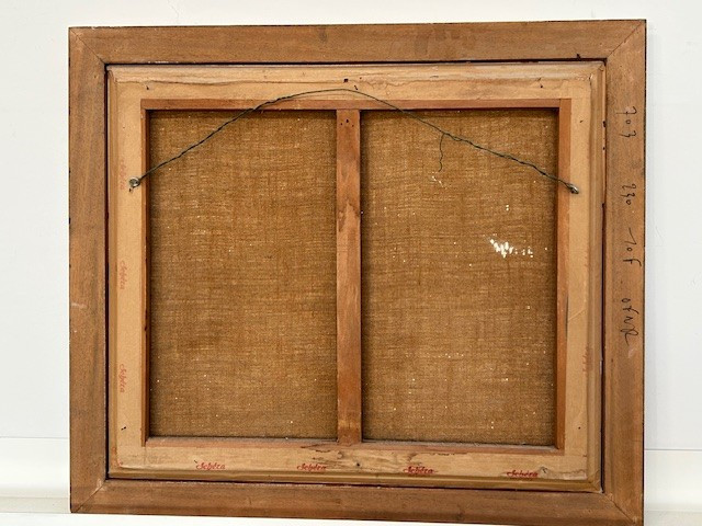 Nature morte d'apothicaire huile sur toile de Hubert Agostini 1935-2021 (post-cubisme...)-photo-2