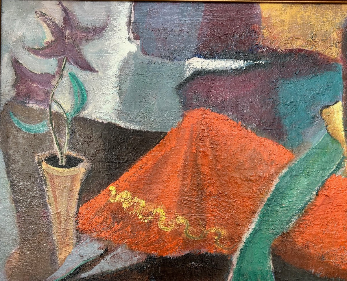 Oil On Canvas Signed Chabert Entitled "the Tahitian Woman" (post-fauvism/impressionism)-photo-4