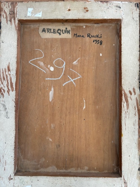 Portrait Of Mara Rucki Harlequin" (clown, Street Performer, Daughter Of Jean Lambert Rucki)-photo-4