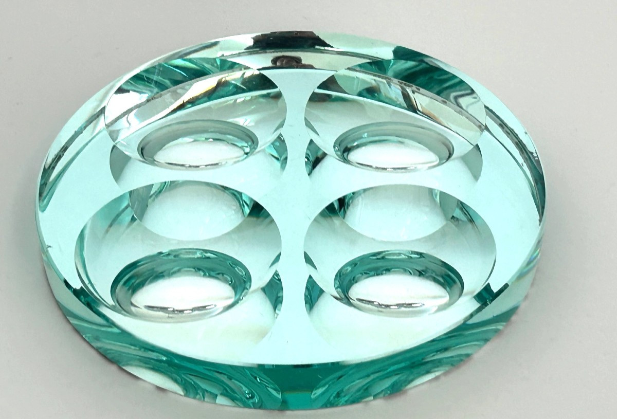 Fontana Arte Design Valet Tray In Mirrored Glass, Circa 1950-photo-2