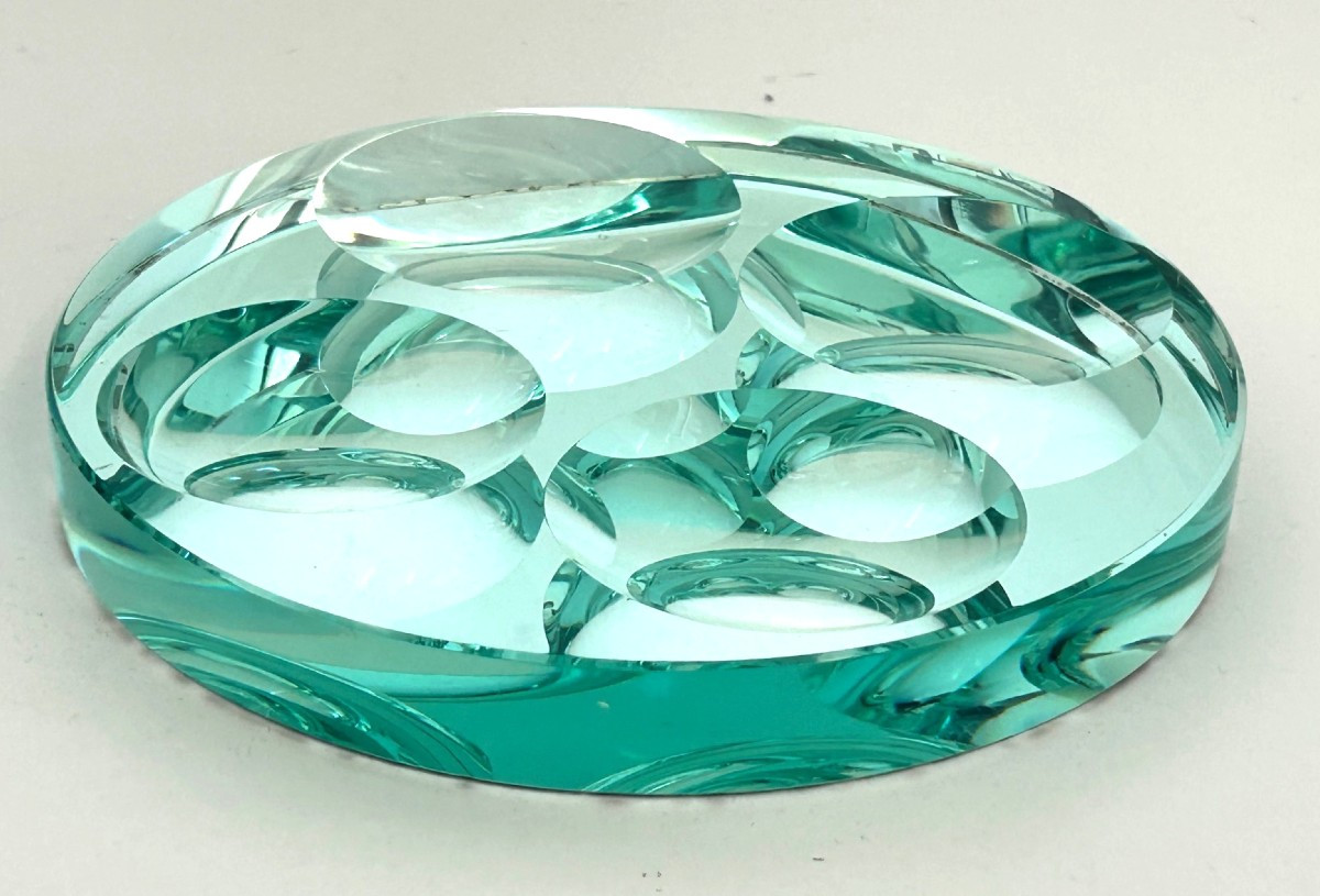 Fontana Arte Design Valet Tray In Mirrored Glass, Circa 1950-photo-4