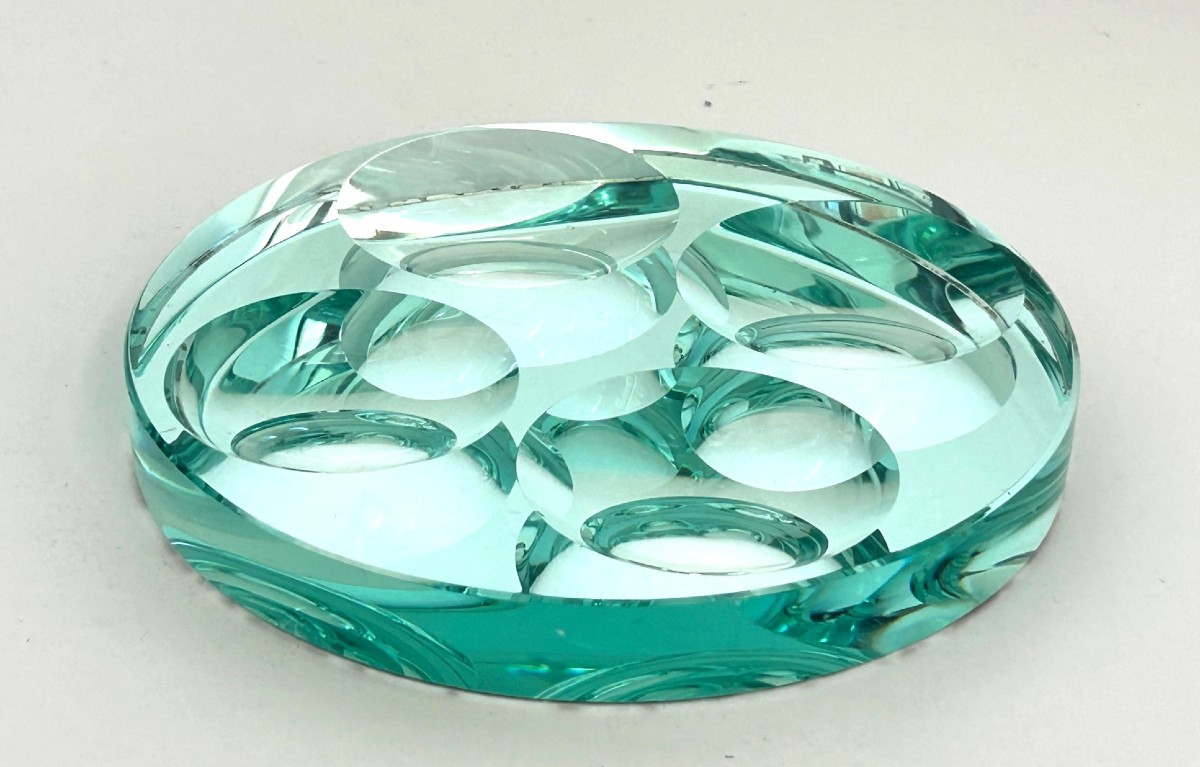 Fontana Arte Design Valet Tray In Mirrored Glass, Circa 1950-photo-3