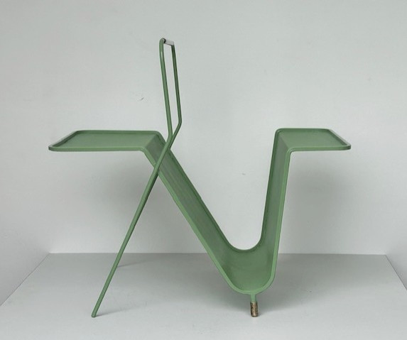Magazine Rack In Perforated Metal, Designed By Mathieu Mategot (1910 - 2001), Circa 1950 -photo-2
