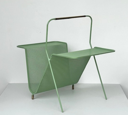 Magazine Rack In Perforated Metal, Designed By Mathieu Mategot (1910 - 2001), Circa 1950 -photo-3