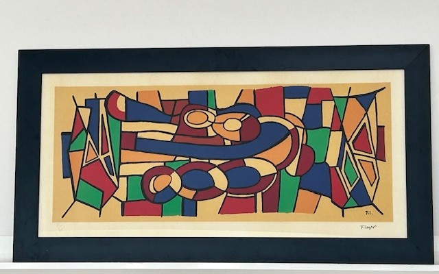 Fernand Leger lithographie numérotée  et signée( abstraction cubiste...)
