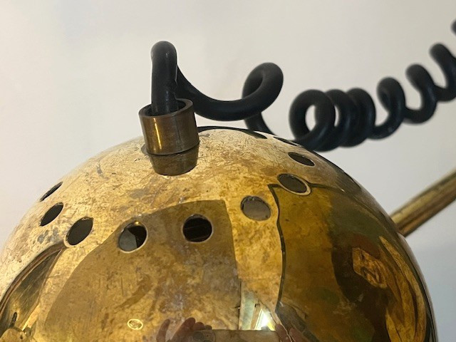 Pair Of Brass Desk/bedside Lamps Circa 1970 (design - Decoration - Reggiani...)-photo-2