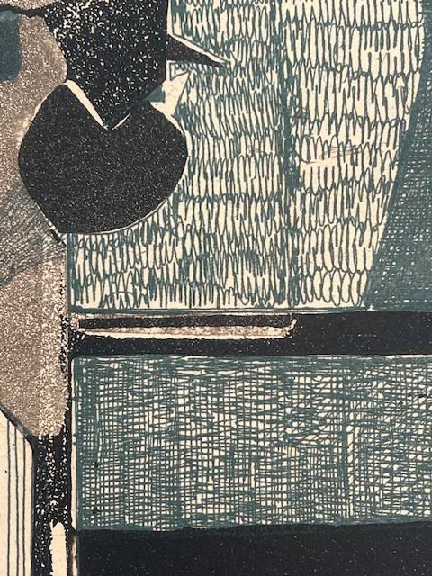 Lithographie de André Minaux circa 1970 épreuve d'artiste ( art deco - nature morte..)-photo-1
