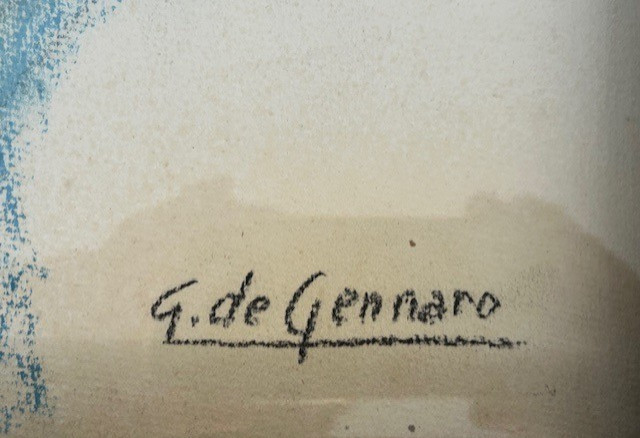 Nude Large Pastel By Gaetano De Gennaro (1890-1959) Neo Classical Art Deco 1940-photo-1