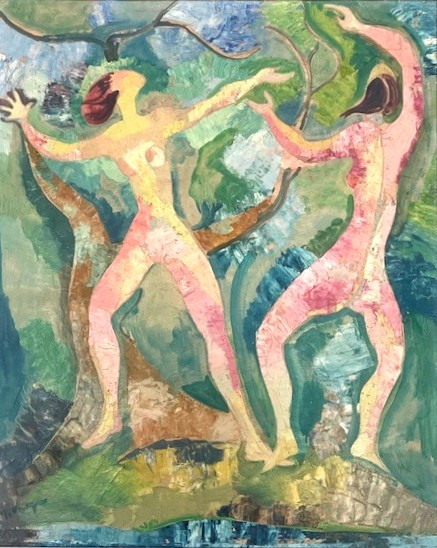 Huile sur panneau esprit Matisse André Derain fauvisme XXème-photo-2