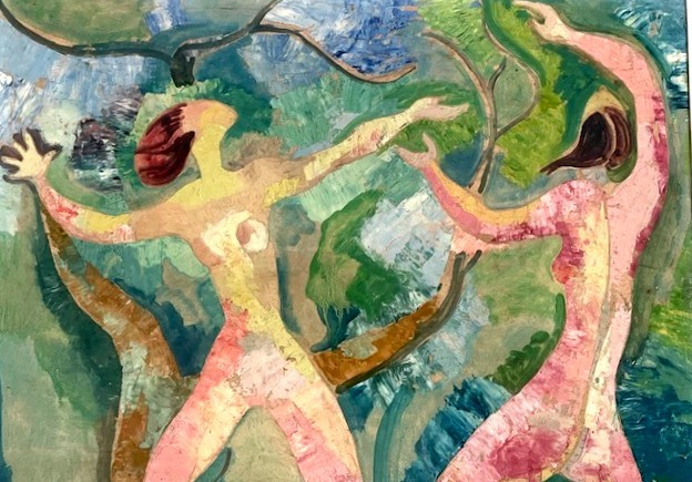 Huile sur panneau esprit Matisse André Derain fauvisme XXème-photo-3