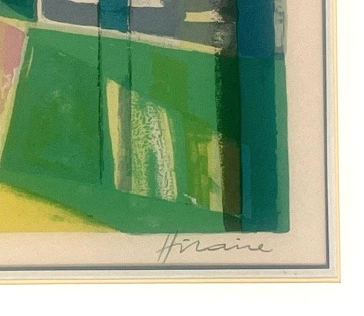 Lithograph By Camille Hilaire (student Of André Lhote—post-cubist—figurative—20th Century—french)-photo-4