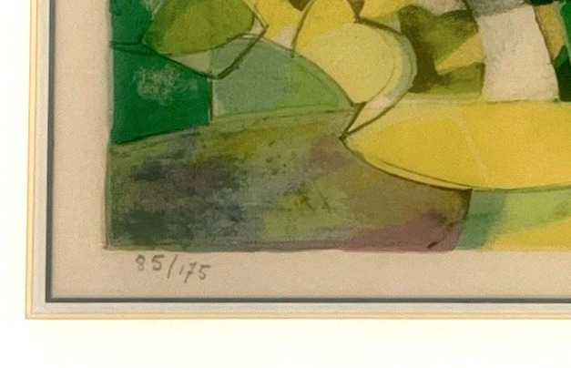 Lithograph By Camille Hilaire (student Of André Lhote—post-cubist—figurative—20th Century—french)-photo-1