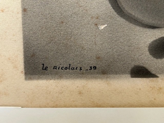 Composition surréaliste à l'aérographe de Robert le Ricolais constructivisme -abstraction-1930s-photo-3