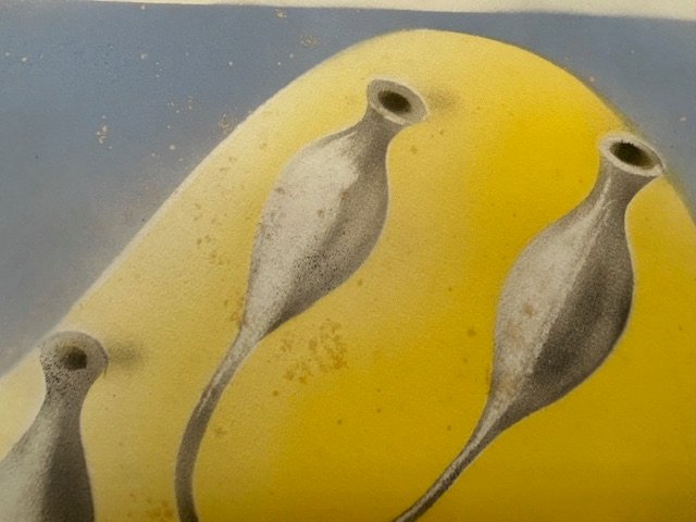 Composition surréaliste à l'aérographe de Robert le Ricolais constructivisme -abstraction-1930s-photo-3