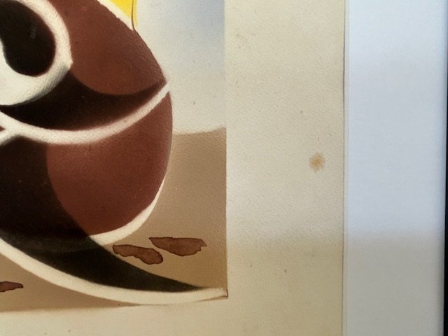 Composition surréaliste à l'aérographe de Robert le Ricolais constructivisme -abstraction-1930s-photo-4