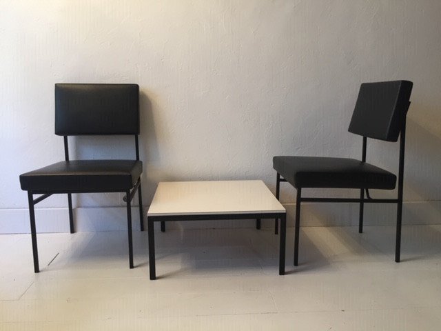 Pair Of Philippon And Lecoq Chairs 1955-photo-1