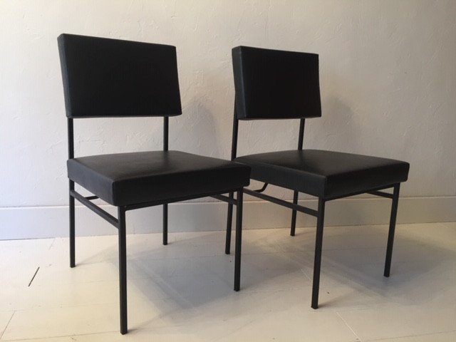 Pair Of Philippon And Lecoq Chairs 1955