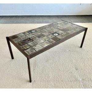 Ceramic Coffee Table Design By Mado Jolain And René Legrand 1950