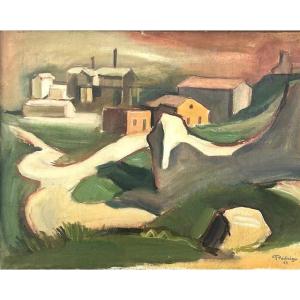 Huile Sur Toile De Joseph Rodrigo (1919-1987) Paysage Algérien
