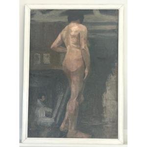 Huile Sur Toile  De Lucien Hector Jonas (1880-1947) XXème Siècle  Nu Féminin
