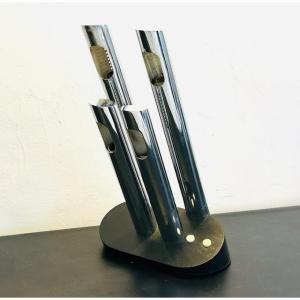 Lampe de bureau design orgue de Mario Faggian pour LUCI 1970 ( Sarfatti Sciolari stilnovo )