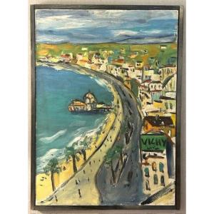 HST de Pierre Montheillet ( école lyonnaise - esprit Raoul Dufy )