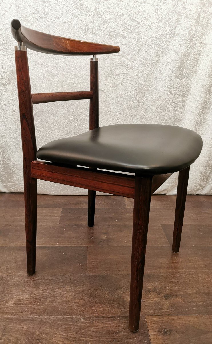 6 Chaises Danoises Sibast En Palissandre.-photo-6