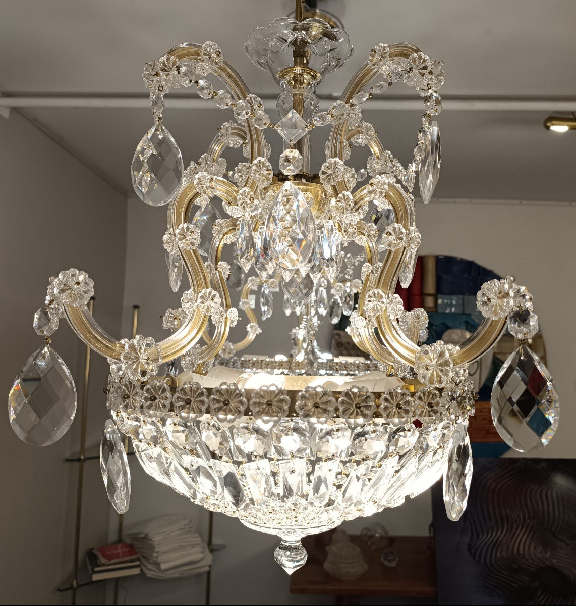 Paire De Lustres de Bohème - Circa 1970-photo-3