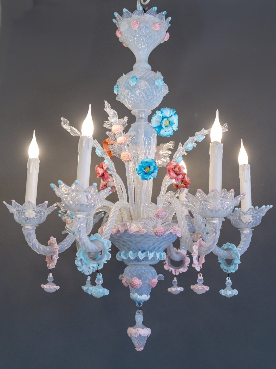 Murano Chandelier From The Mid-20th Century