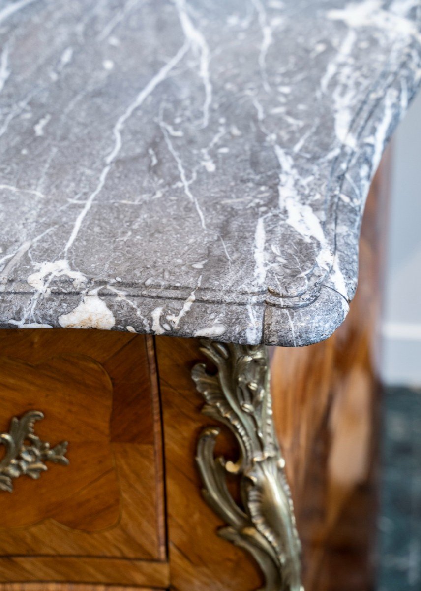 Large Louis XV Chest Of Drawers, Stamped P. Roussel-photo-3