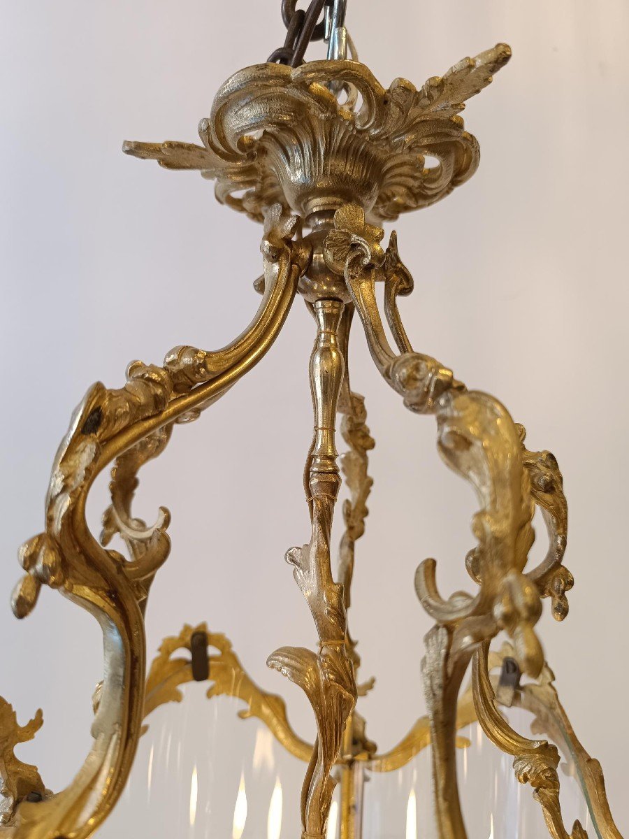 Lanterne Louis XV époque 19ème-photo-2