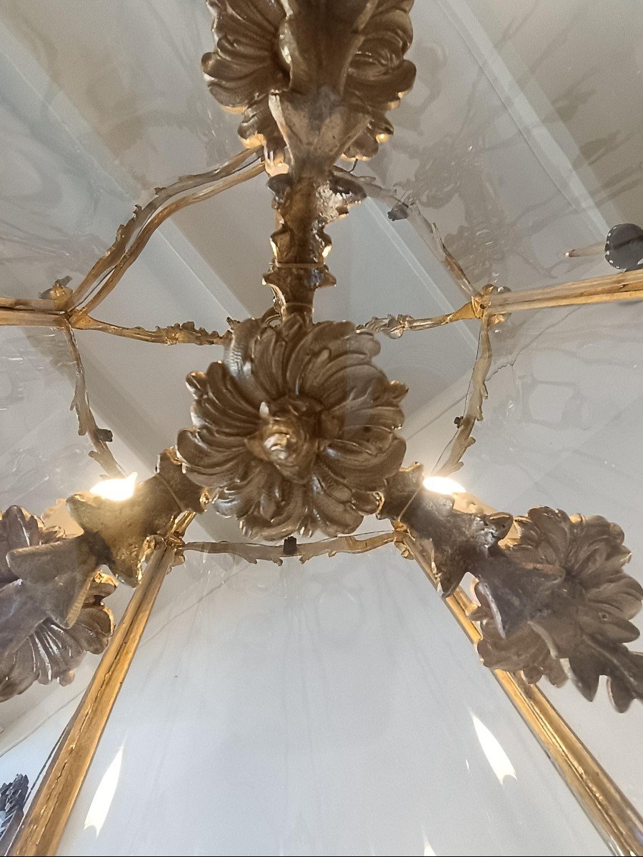 Lanterne Louis XV époque 19ème-photo-1