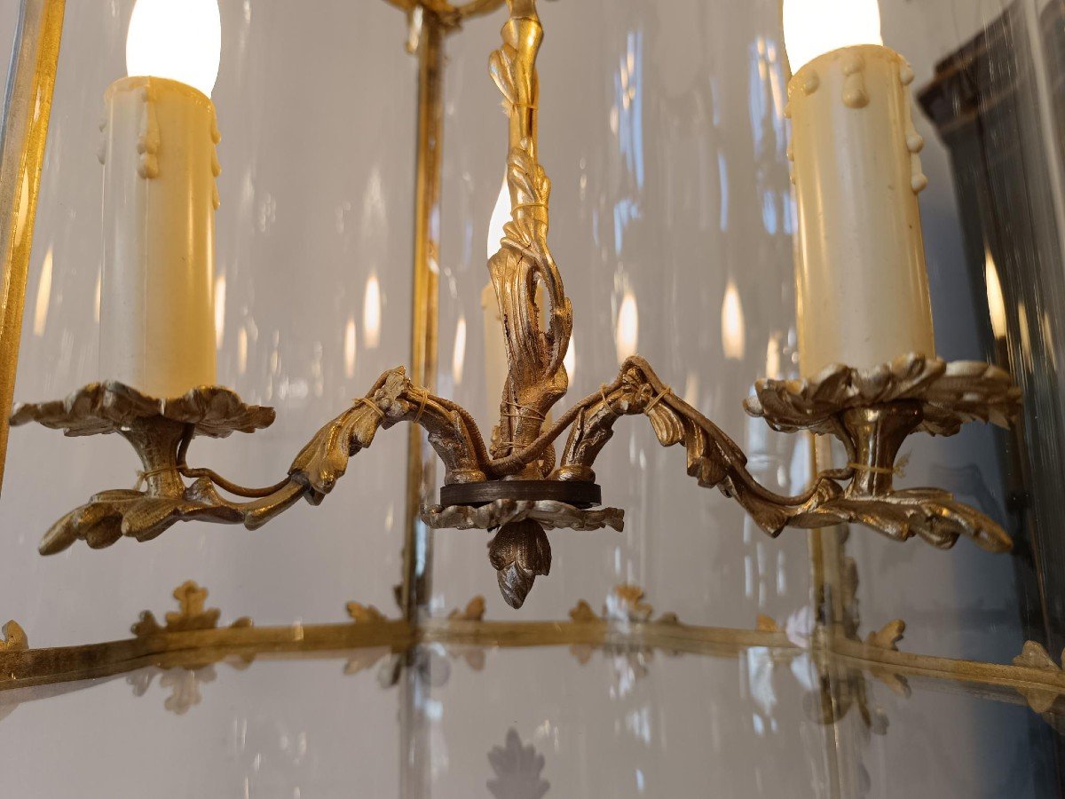 Lanterne Louis XV époque 19ème-photo-8