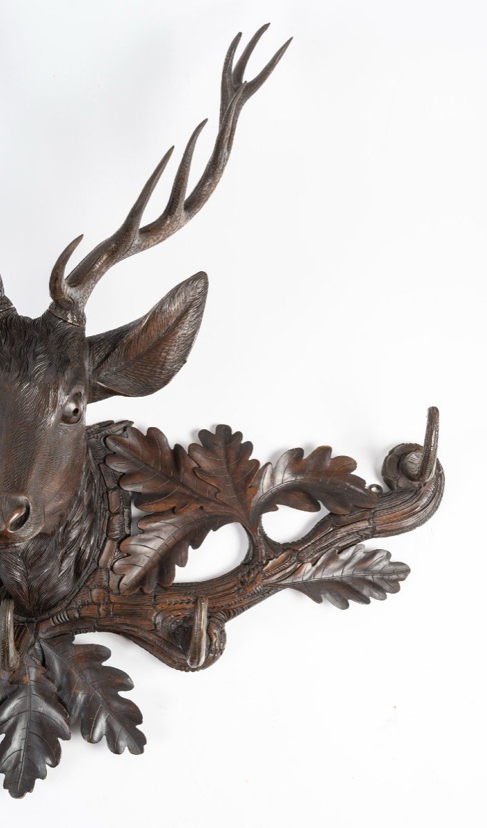 Porte Manteau De La Foret Noire D’époque 19ème-photo-3