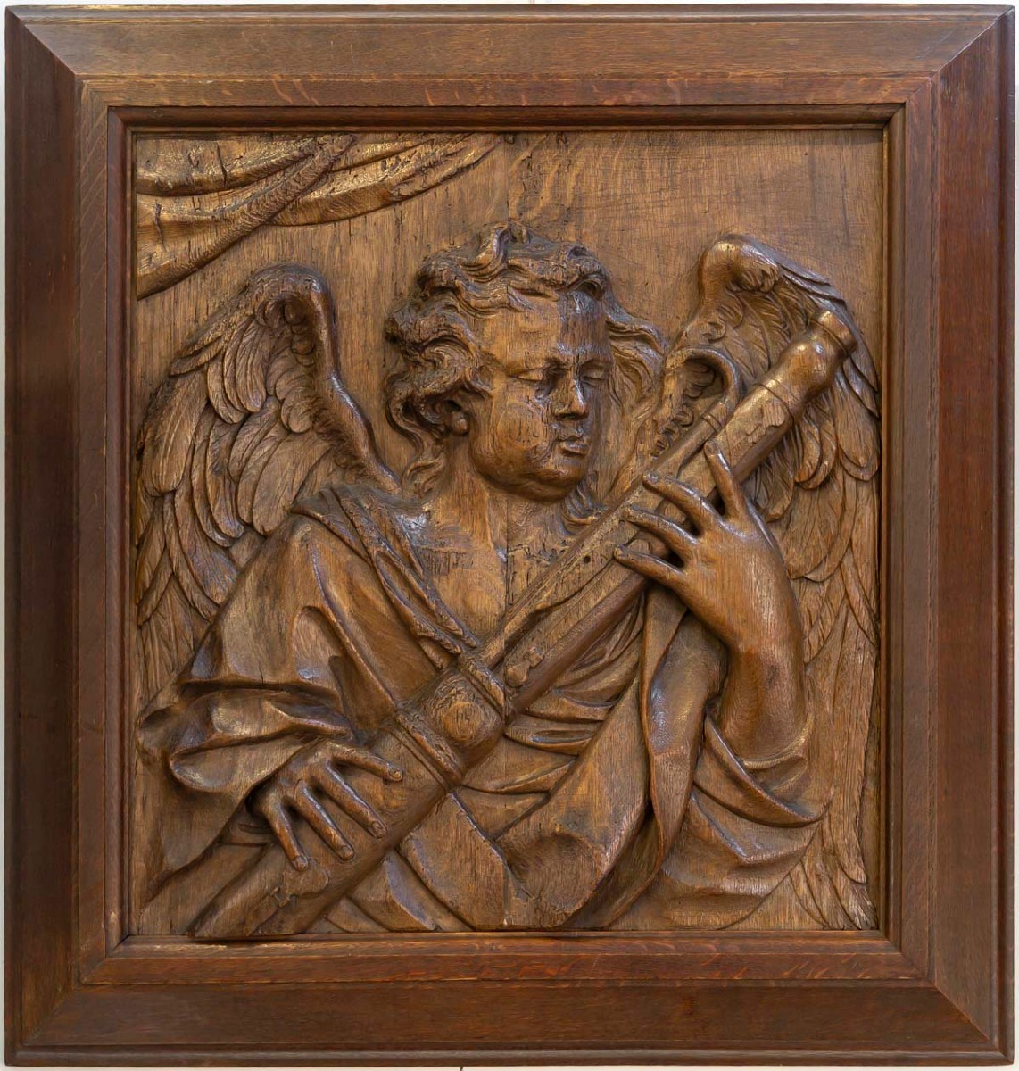 Pair Of Panels - Musician Angels - 17th Century-photo-2