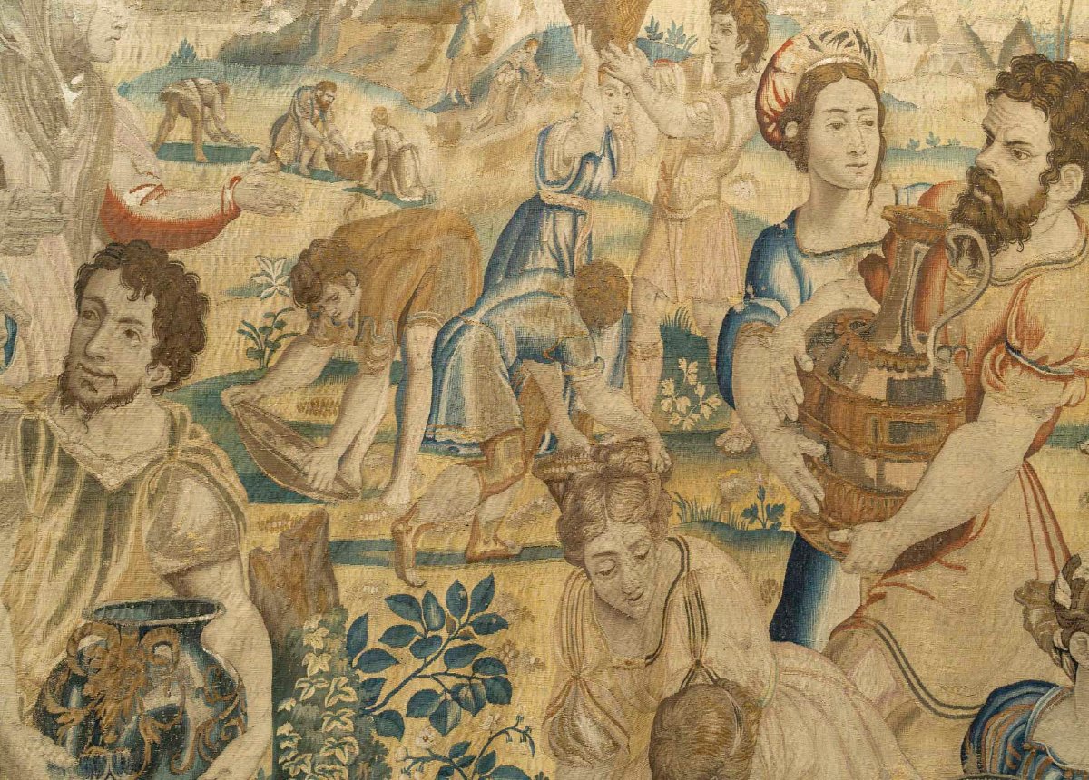 Tapisserie de Bruxelles d’époque 16ème.-photo-5