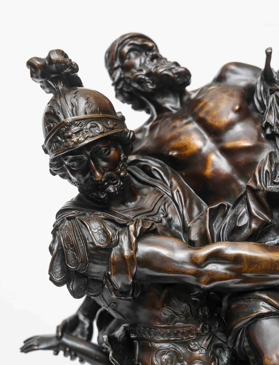 Groupe en bronze « Enée portant son père Anchise suivi d’Ascagne »