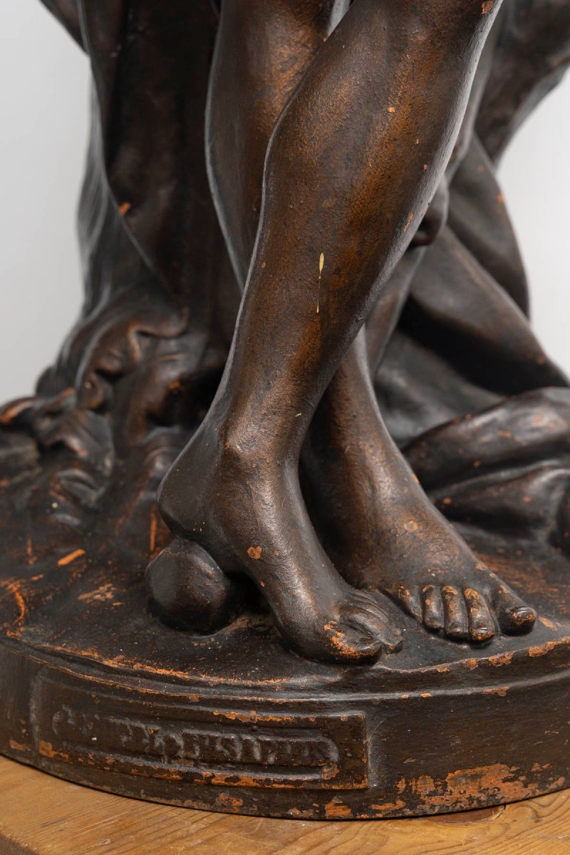 Sculpture en fonte de fer de la fonderie de « J-J Ducel »-photo-2