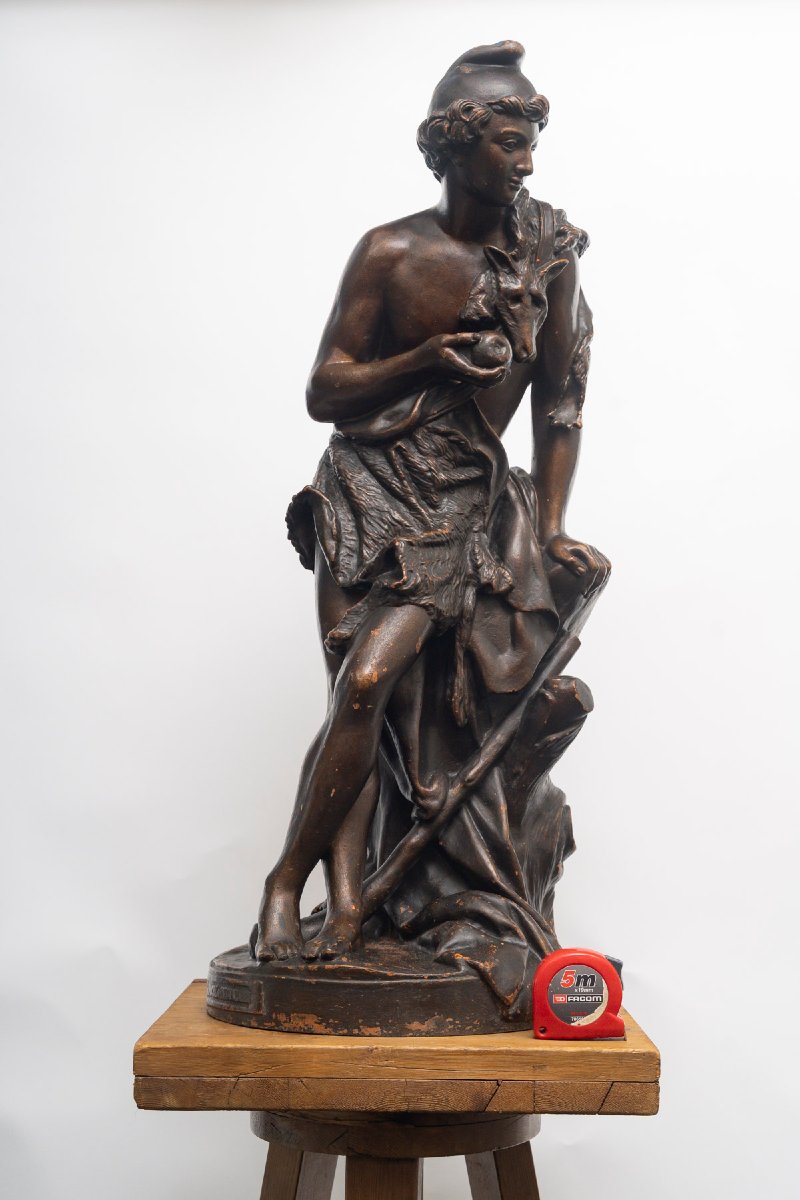 Sculpture en fonte de fer de la fonderie de « J-J Ducel »-photo-3