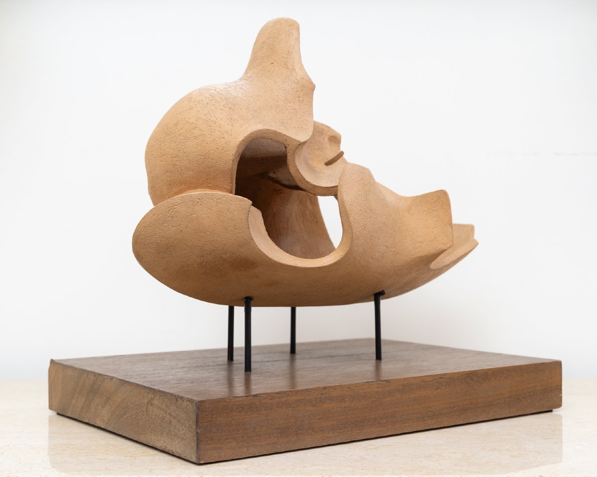 Sculpture Abstraite en Bois- Bernard Grassias -photo-4