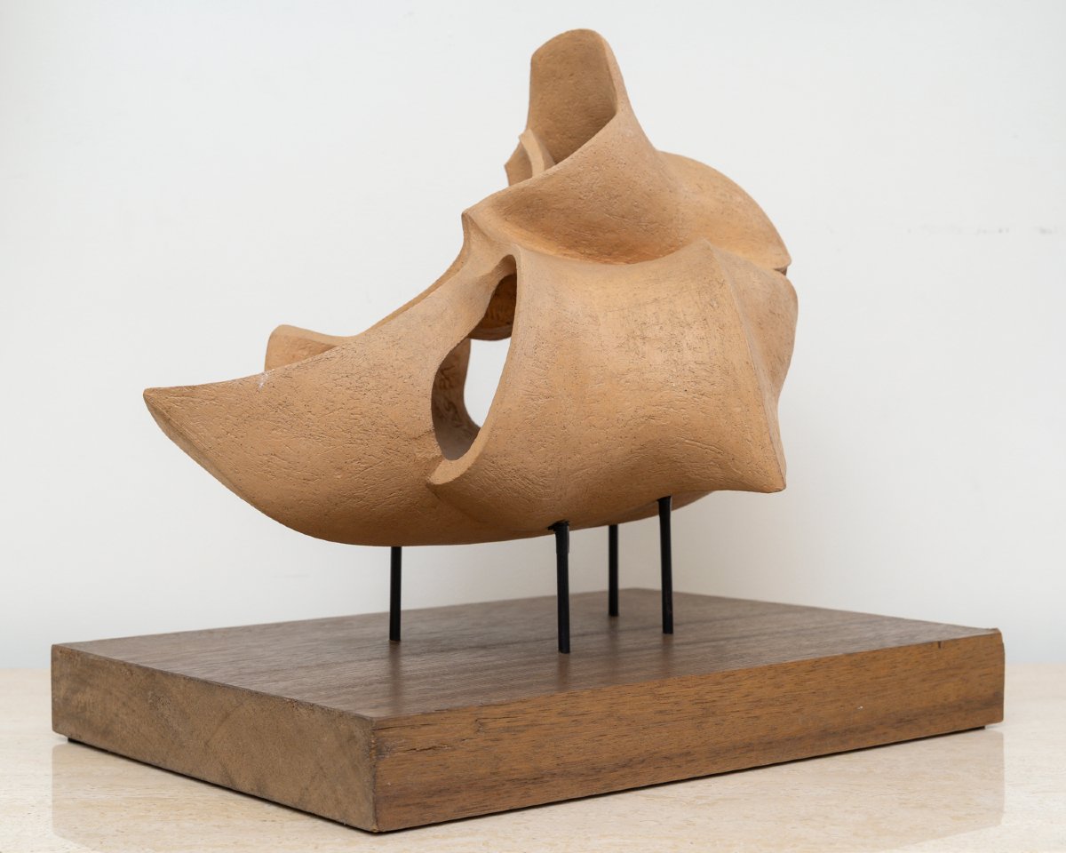Sculpture Abstraite en Bois- Bernard Grassias -photo-3