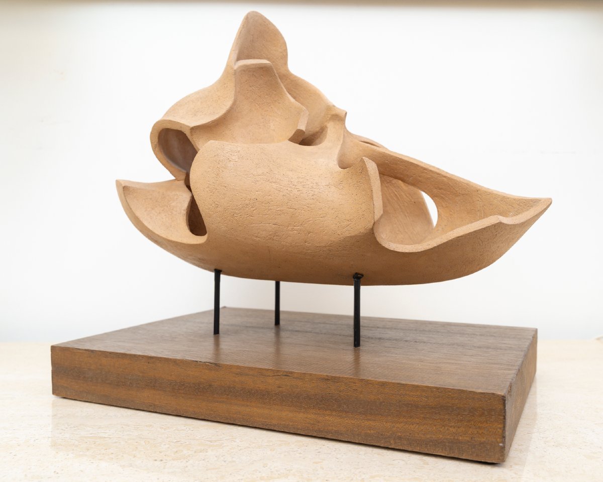 Sculpture Abstraite en Bois- Bernard Grassias -photo-4