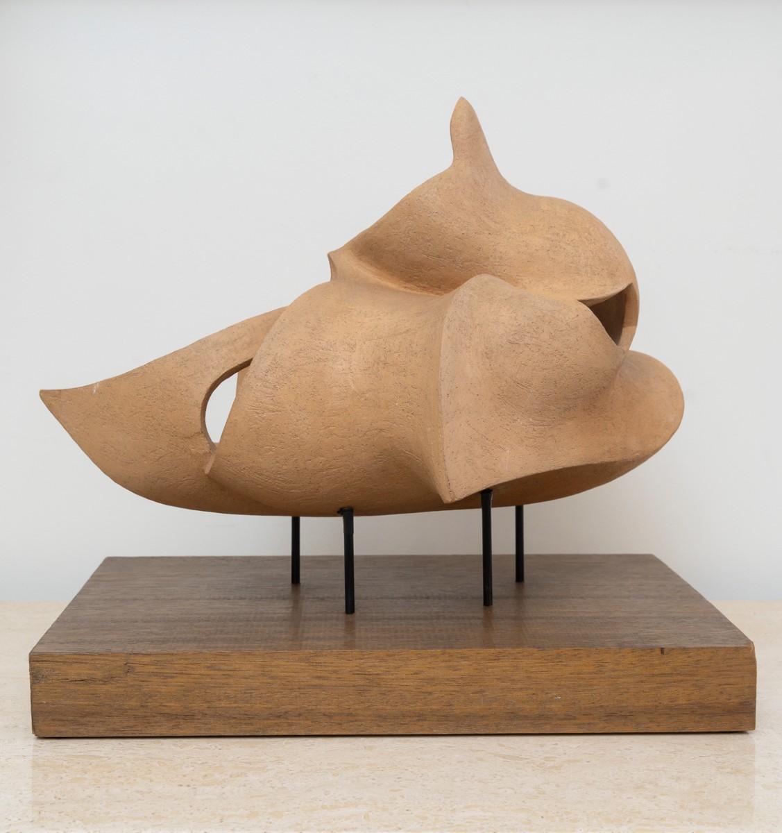 Sculpture Abstraite en Bois- Bernard Grassias 