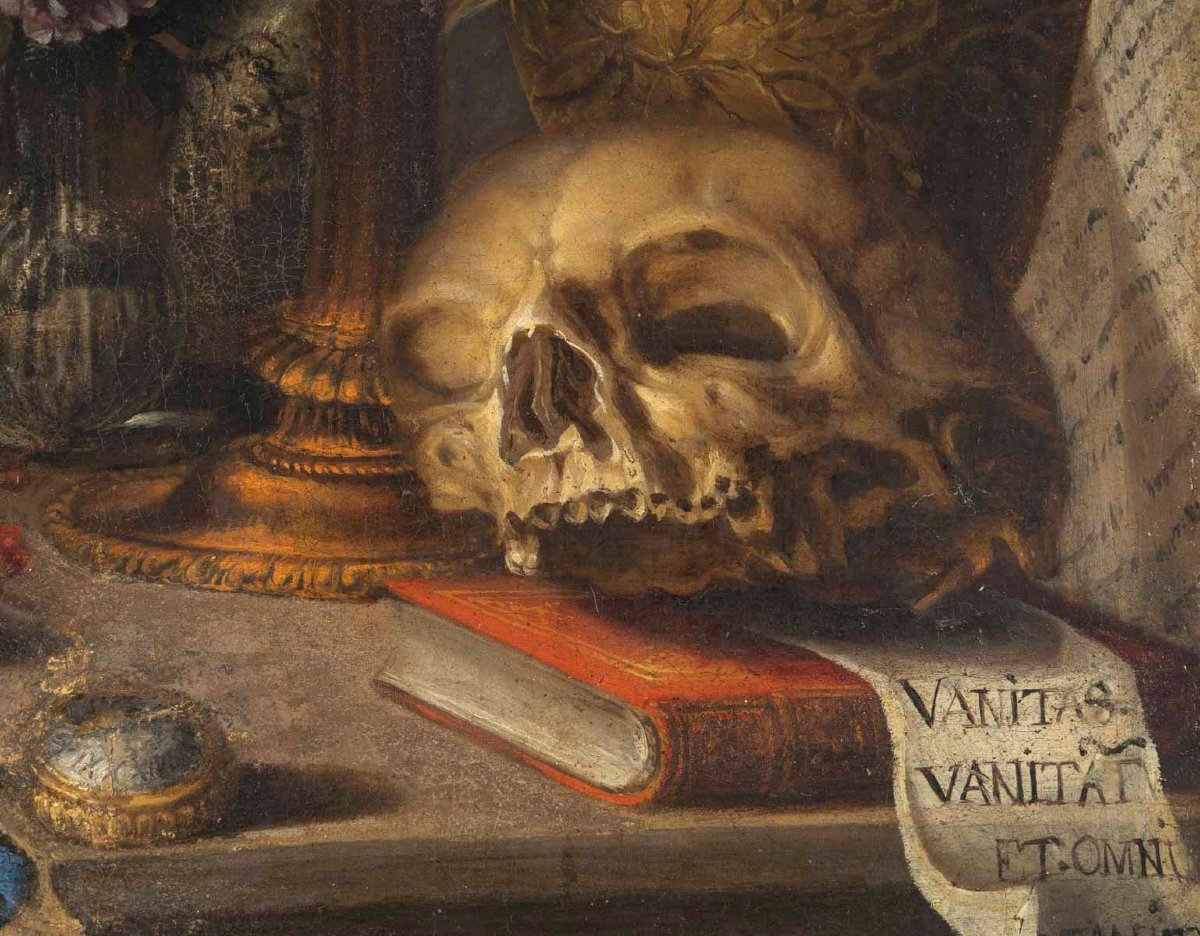 Simon Renard De Saint-andré (1614-1677 ) Vanity With Precious Objects Oil On Canvas 17th Century-photo-1