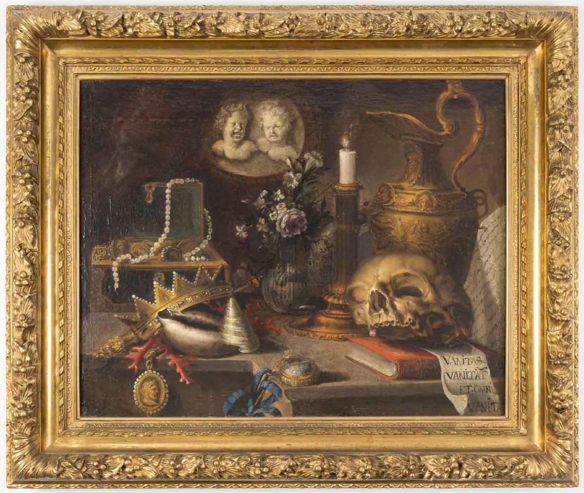 Simon Renard De Saint-andré (1614-1677 ) Vanity With Precious Objects Oil On Canvas 17th Century