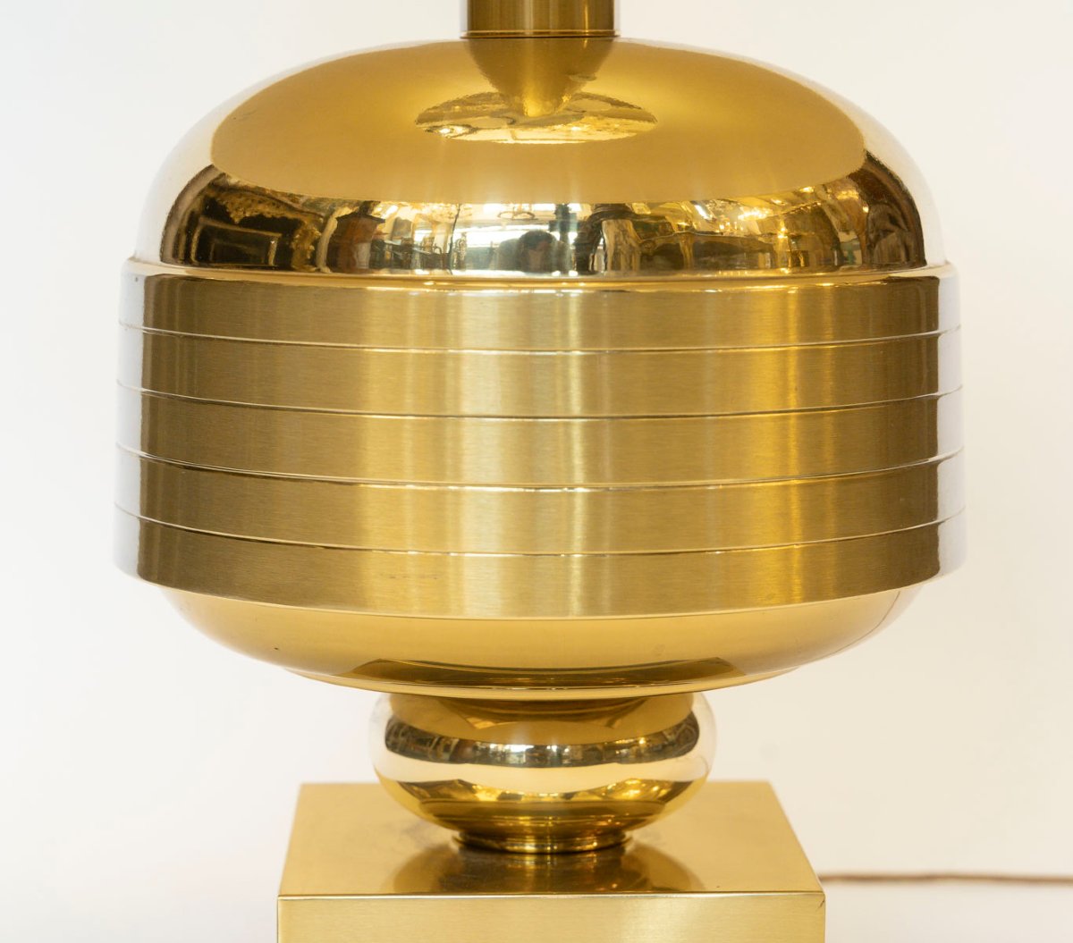 Gilded Metal Table Lamp From The 1970s-photo-3
