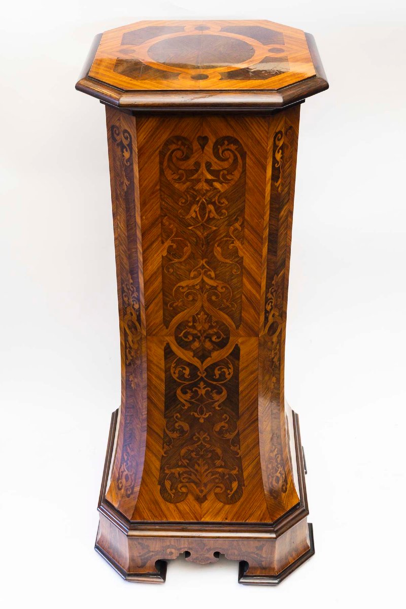 Pair Of Napoleon III Period Wooden Columns-photo-4