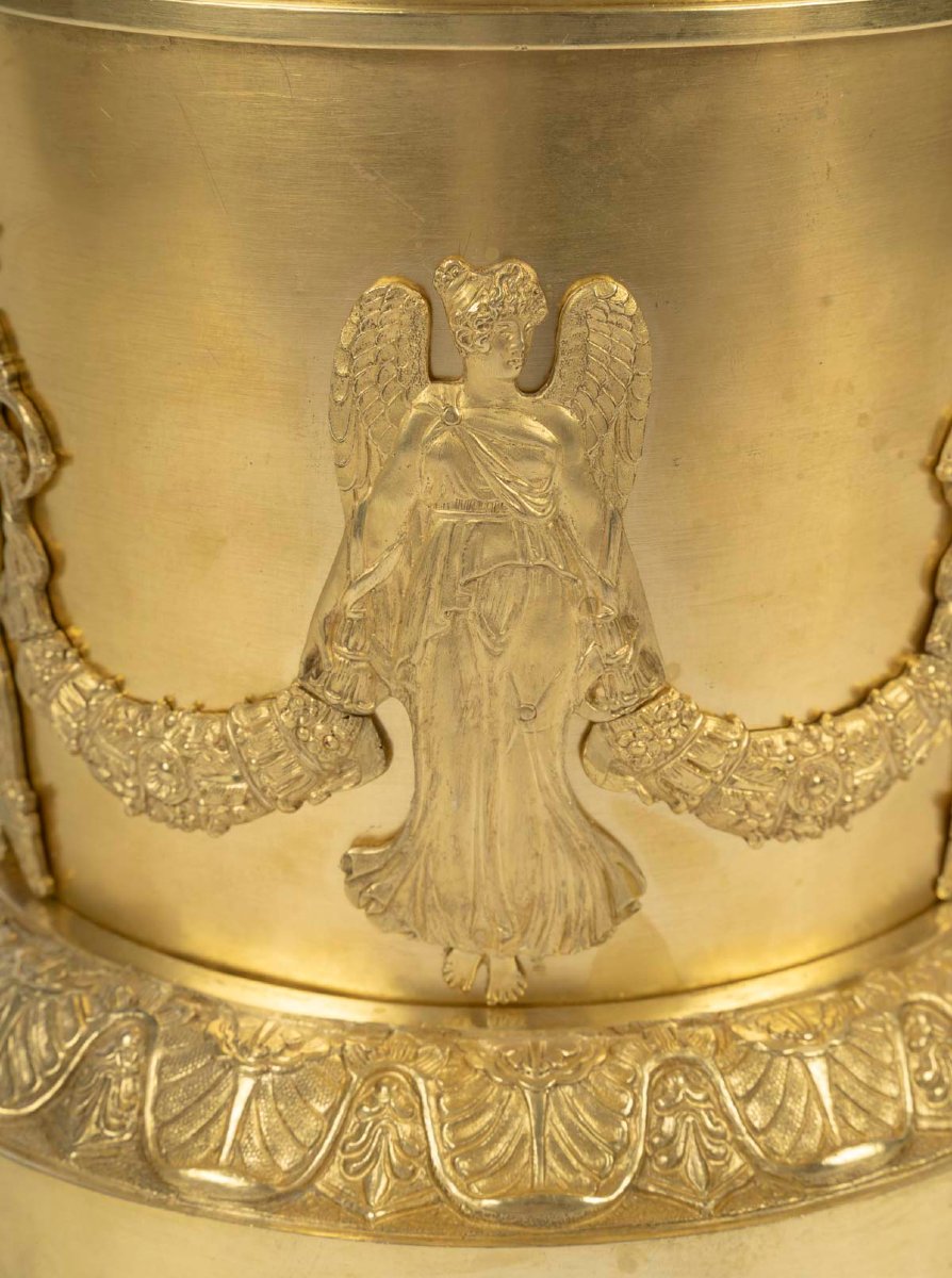 Important centre de table en bronze doré attribué à Pierre Philippe THOMIRE  Epoque Empire -photo-2