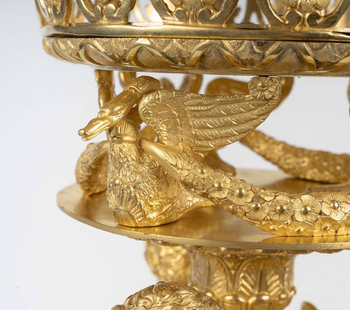 Important centre de table en bronze doré attribué à Pierre Philippe THOMIRE  Epoque Empire -photo-7